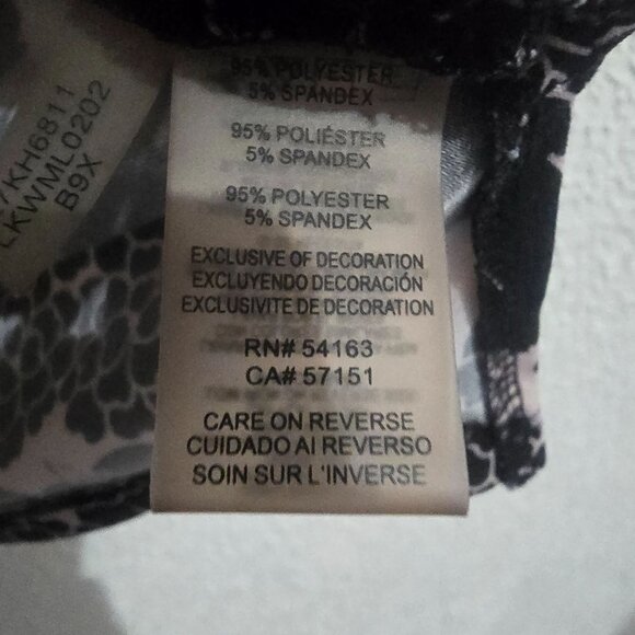 Karl Lagerfeld Paris Womens Floral Button-Up Blouse size L corporate grunge - Picture 10 of 10